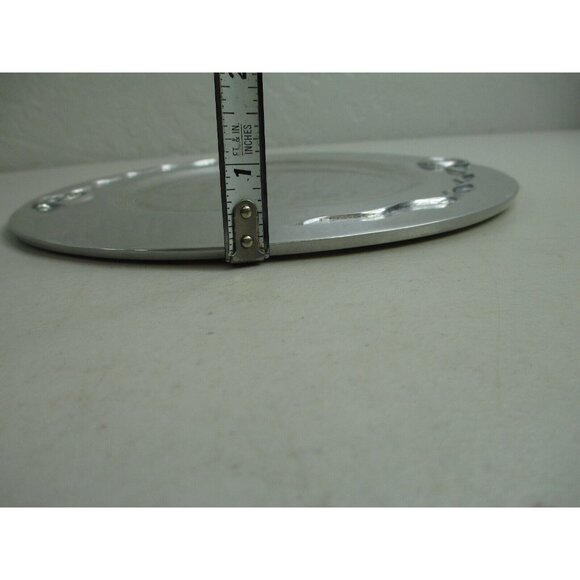 Vintage Holland Boone polished pewter plate spiral serving party - Picture 12 of 12